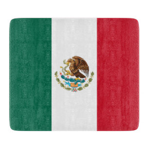 Mexico Flag, Bandera de Mexican Republic Cutting Board