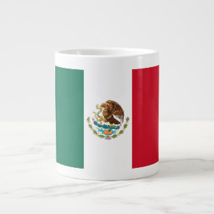 Mexico Flag, Bandera de Mexican Republic Large Coffee Mug