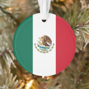 Mexico Flag, Bandera de Mexican Republic Ornament
