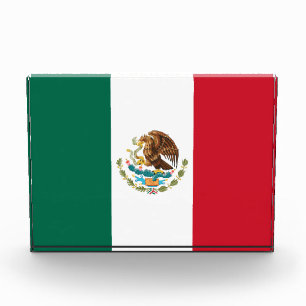 Mexico Flag, Bandera de Mexican Republic Photo Block
