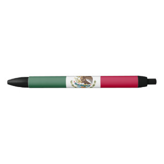 Mexico flag black ink pen