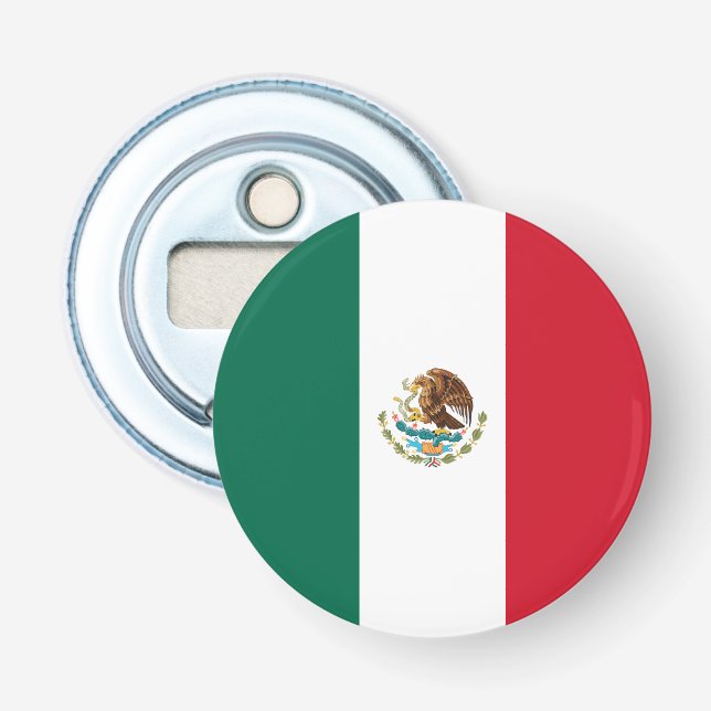 Mexico Flag Bottle Opener (Front)