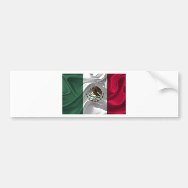 mexico-Flag Bumper Sticker (Front)