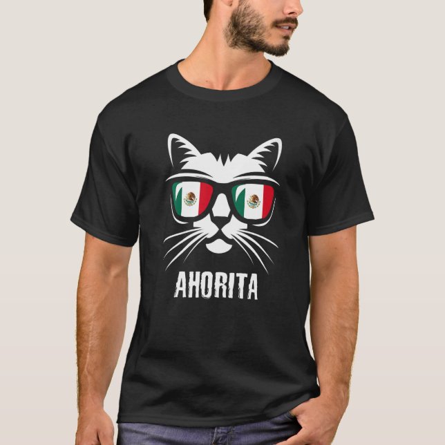 Mexico Flag  Cat Mexican Saying T-Shirt (Front)