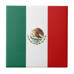 Mexico Flag Ceramic Tile