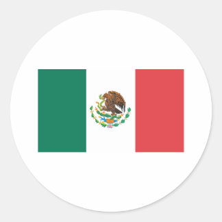 Mexico Flag Classic Round Sticker