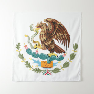 Mexico Flag Coat of Arms Tapestry