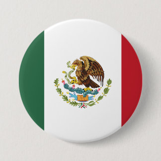 Mexico Flag Design Pin Button