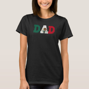 Mexico Flag Father's Day Pride Mexican Mexico Dad T-Shirt