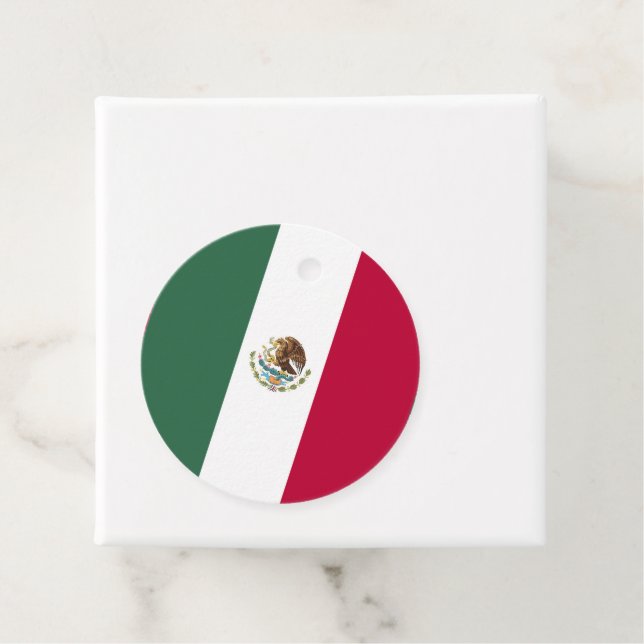 Mexico flag favour tags (In Situ)