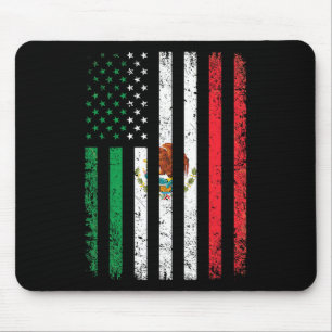 Mexico Flag Gift 4th Of July Usa American Mexican Mouse Pad