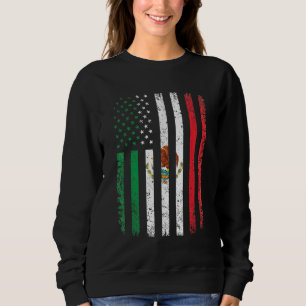 Mexico Flag Gift 4th Of July USA American Mexican Sweatshirt