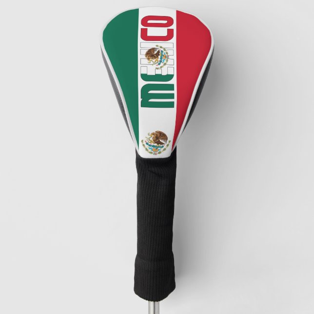 Mexico Flag Gorgeous Patriotic Golf Head Cover (Front)
