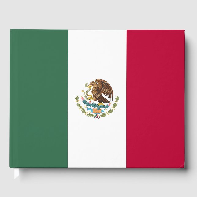 Mexico flag guest book (Front)
