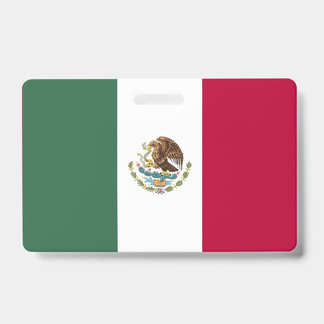 Mexico flag ID badge (Front)