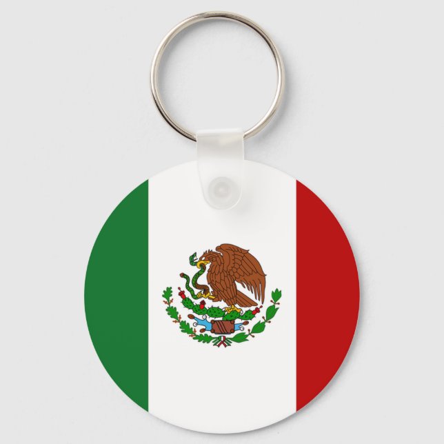 Mexico Flag Key Ring (Front)