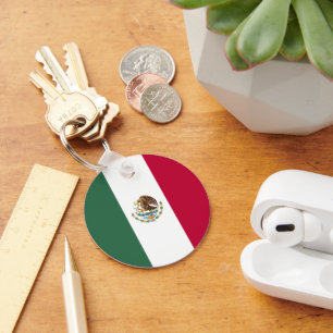 Mexico flag key ring