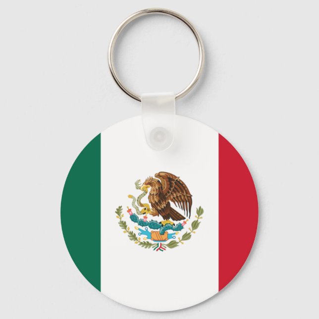 Mexico Flag Key Ring (Front)