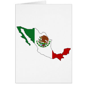 Mexico flag map