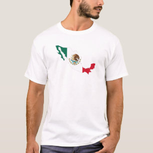 Mexico Flag Map T-Shirt