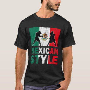 Mexico Flag Mexican Boxing Club Vintage T-Shirt