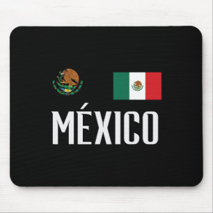 Mexico Flag Mexican Footbyll Soccer Fan Men Women Mouse Pad