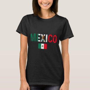 Mexico Flag Mexican Hispanic Heritage Siesta Pride T-Shirt