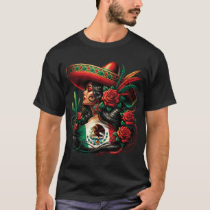 Mexico Flag Mexican Hispanic Siesta Pride Viva T-Shirt
