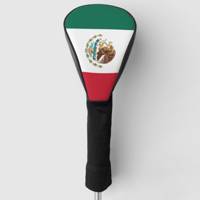 Mexico Flag Mexican Patriotic Golf Head Cover (Front)