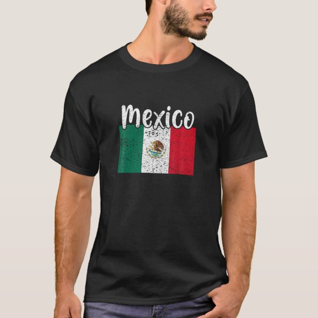 Mexico Flag Mexican Pride Men Women Mexico Trip Me T-Shirt (Front)