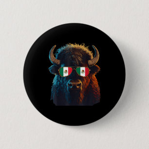 Mexico Flag Mexican Pride Mexican Roots Mexican Fl 6 Cm Round Badge