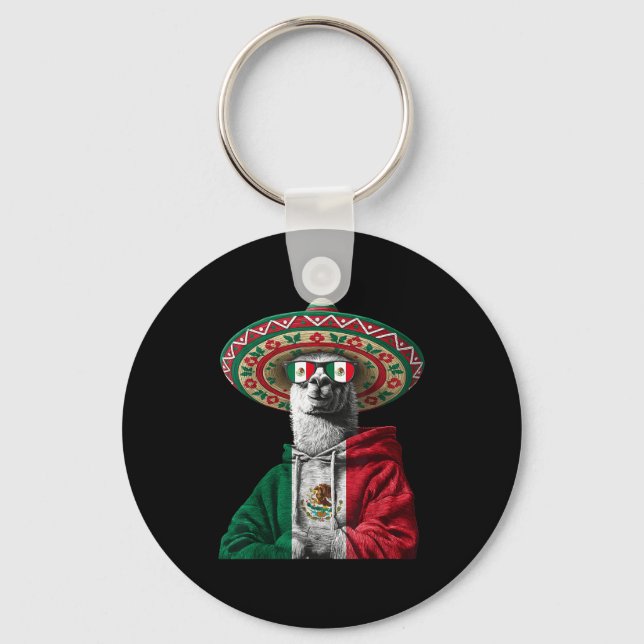 Mexico Flag Mexican Pride Mexican Roots Mexican Fl Key Ring (Front)