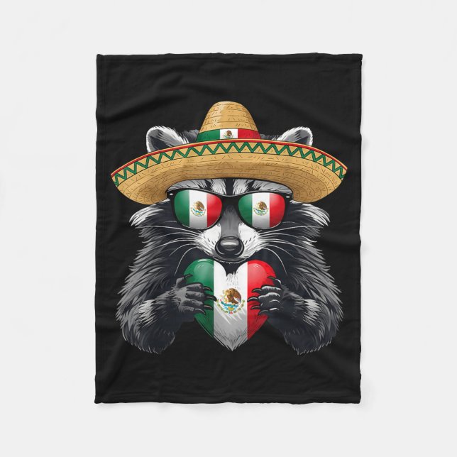 Mexico flag mexican pride mexican roots mexicanMex Fleece Blanket (Front)