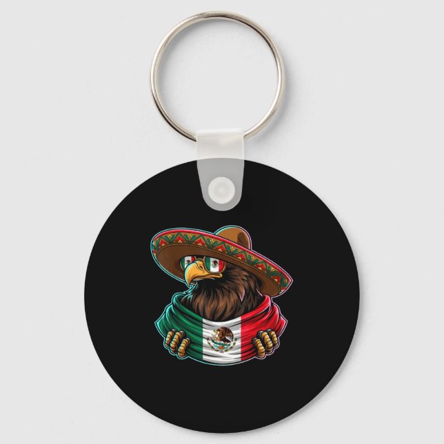 Mexico flag mexican pride mexican roots mexicanMex Key Ring (Front)
