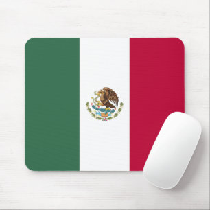 Mexico flag mouse pad