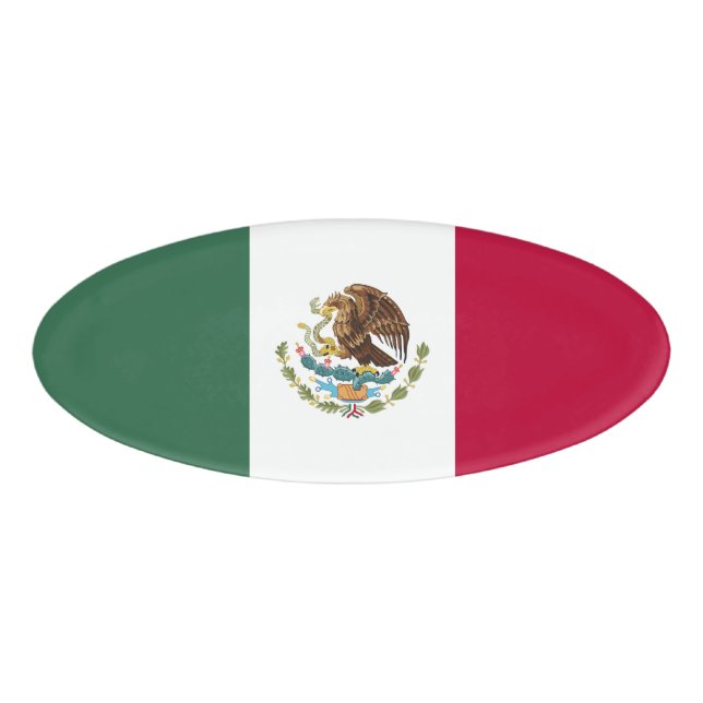Mexico flag name tag (Front)
