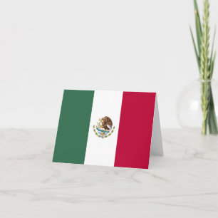 Mexico flag note card