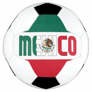 Mexico Flag Patriotic Soccer Ball