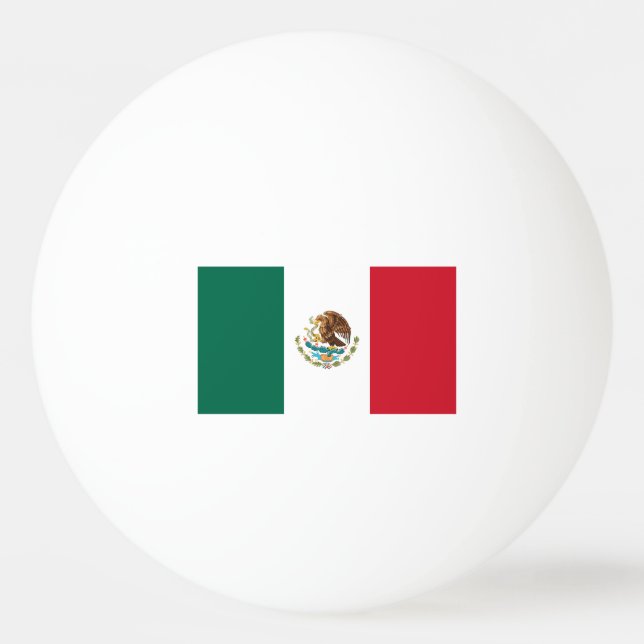 Mexico flag ping pong balls for table tennis (Front)