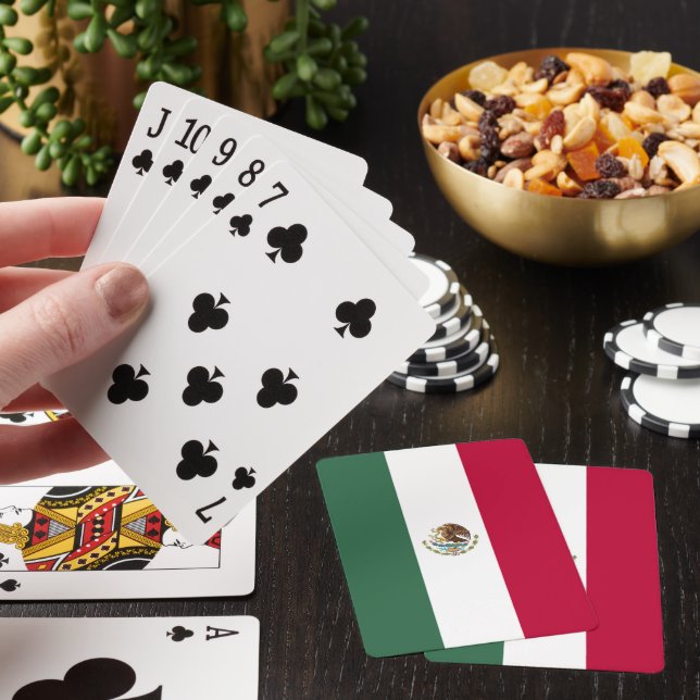 Mexico flag playing cards (In Situ)