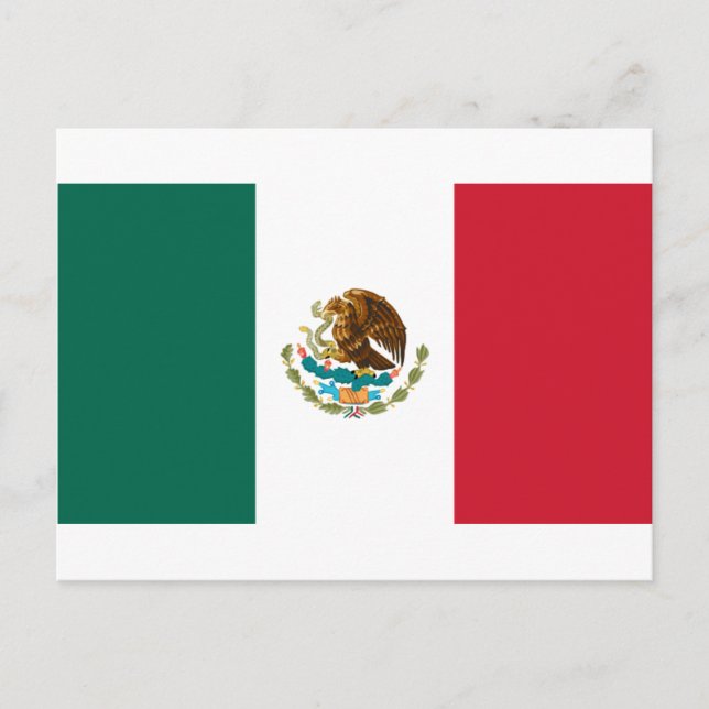 Mexico Flag Postcard (Front)