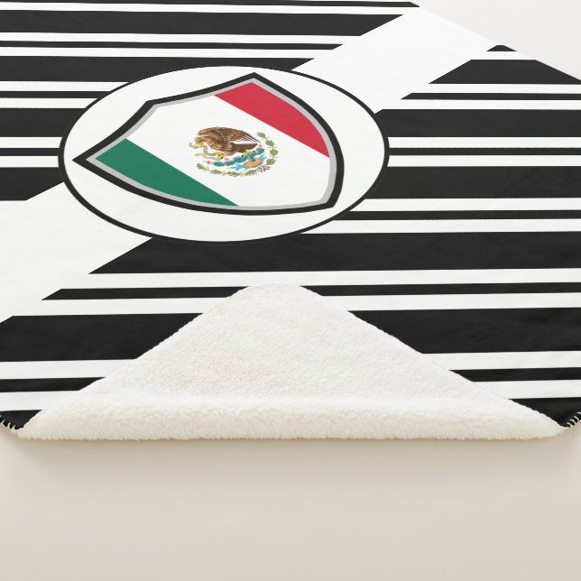 Mexico flag sherpa blanket (3/4)