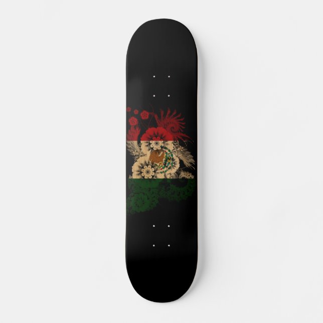 Mexico Flag Skateboard (Front)