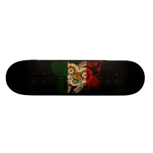 Mexico Flag Skateboard