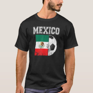 Mexico Flag  Soccer Futbol Football T-Shirt