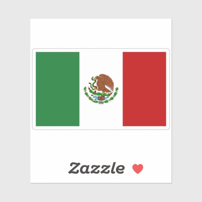 Mexico Flag Sticker (Sheet)