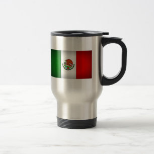 Mexico Flag Stylised Travel Mug