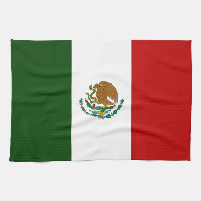 Mexico Flag Tea Towel (Horizontal)