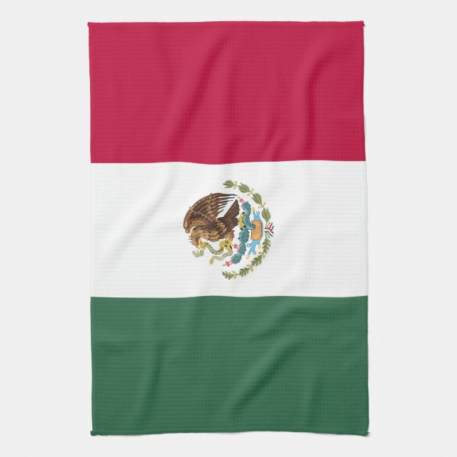Mexico flag tea towel (Vertical)