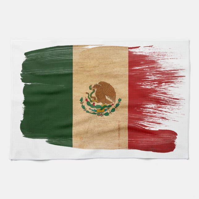 Mexico Flag Tea Towel (Horizontal)